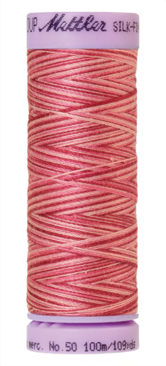 Cranberry Crush (9075-9846) | Silk-Finish Cotton Multi 50wt (100M / 109Y) | Mettler Thread